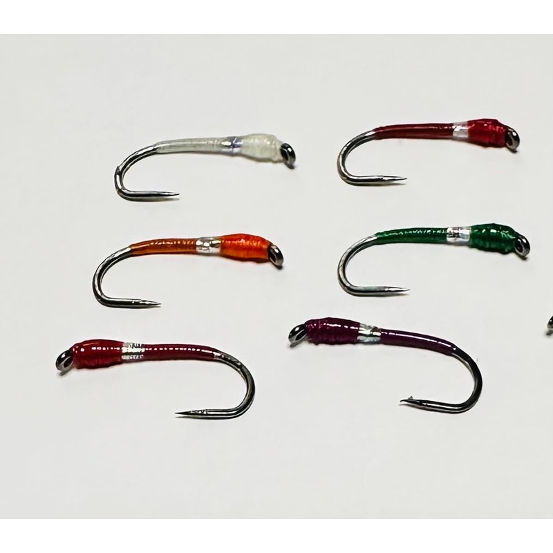 Trout Flies mixed vicars buzzers for fly fishing x12 barbless