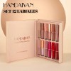 Set 12 Labiales Mate Larga Duración