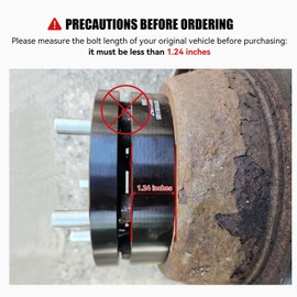 FLYCLE 5x4.5 to 6x5.5 Wheel Adapters, 2 inch 5x114.3 to 6x139.7 Hubcentric Wheel Adapters 73.1mm Hub Bore with 14x1.5 Studs for Mustang Ranger Explorer and More