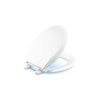 KOHLER 75758-RL-0 Cachet Nightlight ReadyLatch Round-Front Toilet Seat, Toilet Seat