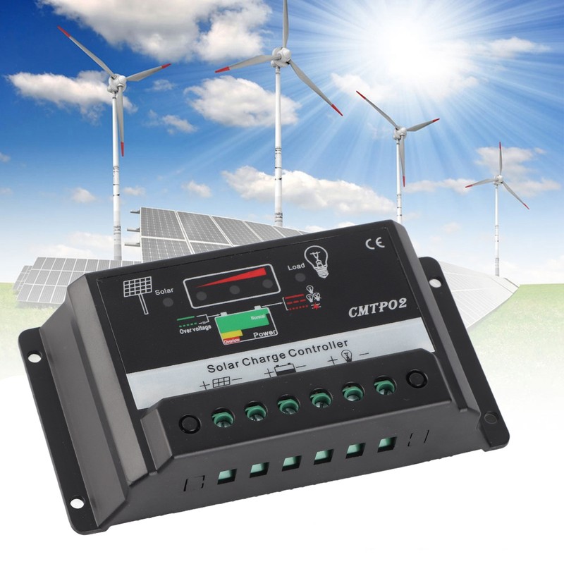 Portable Safety 30A 12/24V Solar Panel Battery Regulator Charge Charging