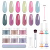 Eodci Changing Dip Powder Nail Set, 6 Colors Dipping Powder