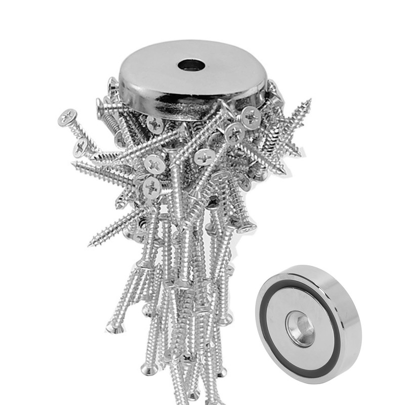 Neodymium Cup Magnet Stainless Steel Sleeve Nickel Plated Disc Cup