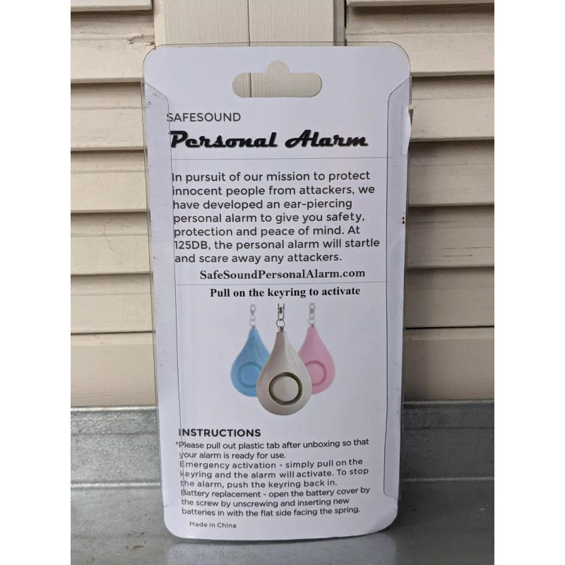 Safesound Personal Alarm Safe Sound Emergency Keychain 125DB Loud Siren