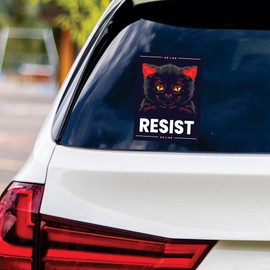 Resistance No Kings in America Vinyl Sticker, Resist Hate, Anti-Trump No Kings Liberty Sticker, Resist Fascism Car Bumper Sticker, 6" x 4.5"