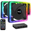 Ventilador Aerocool Edge 14 Pro RGB, 140mm, 1200RPM, Negro -