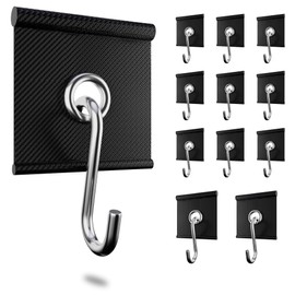 EFEALL Set of 12 Piping Strip Hooks 5/6 mm and 7/8 mm, RV Awning Hooks for Piping Rail Accessories for Motorhome, Caravan, Camping Tent, Indoor and Outdoor Decoration