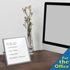 Compact Magnetic Whiteboard with Dual-Sided Easel - 25x25cm - Perfect