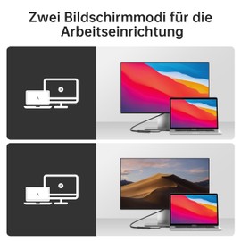 biaze ZH92 USB C to HDMI Adapter, 4K@60Hz HDR for Laptop/PC/TV/Monitor/Projector, Plug and Play, HD Audio Video Transmission, Compatible with Windows/Mac