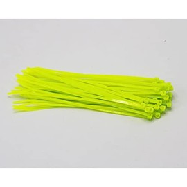4" x 18 LB Cable Ties (100/bag) - Fluorescent Green