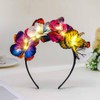 Gangel Light Up Butterfly Headband LED Glowing Hairbands Sparkling Butterfly