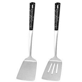 2 Pack metal spatula set, kitchen utensils, cooking utensils,Turner, mini spatula,Slotted Kitchen Spatulas Stainless Steel, Cooking Utensils, Ideal Cookware for Fish, Eggs, Pancakes,small spatula