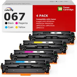 067 Toner Cartridge Set Compatible for Canon 067 Canon 067H Toner Cartridge Set Work with Canon MF656CDW Toner Cartridges Canon MF654CDW Toner LBP632CDW Toner MF653Cdw LBP633Cdw, 4 Pack 067 Cartridge