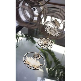 Unbranded Set of 4 Sacred Geometry Hanging Symbols ZenVizion