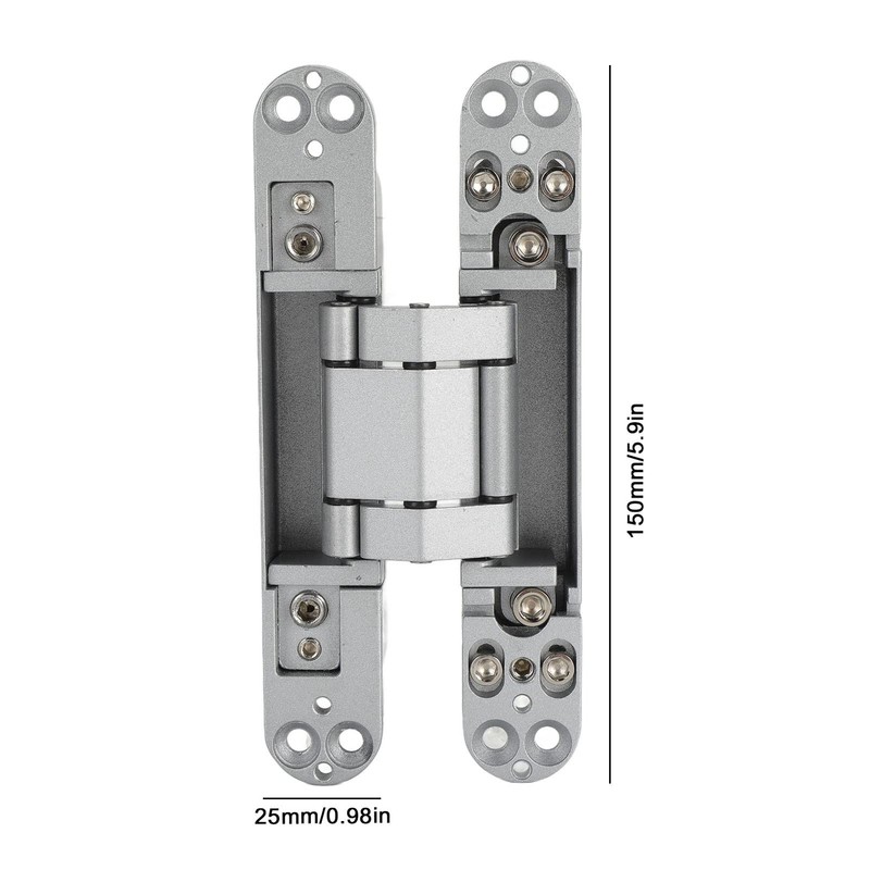 Hidden Door Hinges, Cross Hidden Hinges, 180 Degrees Adjustable Opening