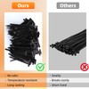 100 x Nylon Cable Ties for General Use, Plastic Cable