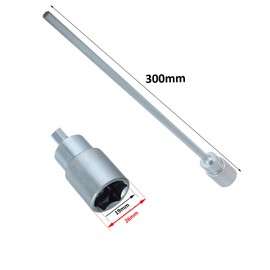 30cm Length Caravan Corner Jack Leg Winder Drill Attachment, 19mm Socket, 30cm Hexagonal Shaft, Caravan Accessories Must Haves Tool for Mobile Homes and caravans
