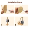 HahaGo Yarn Holder Magnetic, Wooden Spindle with Double Spindles, Spinning