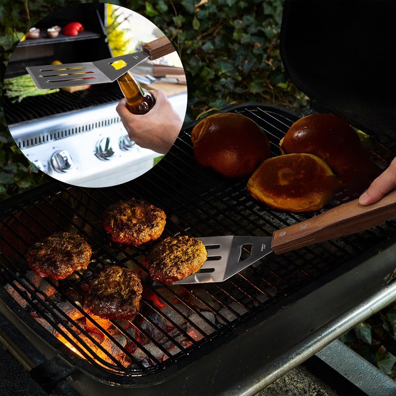 5pcs BBQ Grill Accessories Set - Stainless Steel Grilling Tools