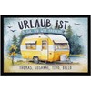 SpecialMe® Doormat Camping Saying Urlaub ist da wo wir parken
