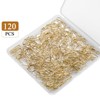 120 Pack Drapery Hooks Pins for Curtains, Metal Curtain Hooks