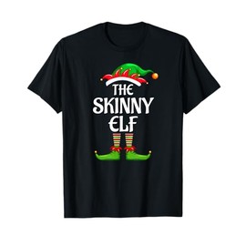 Skinny Elf Matching Family Group Christmas Party T-Shirt