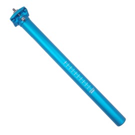 UPANBIKE Bike Seatpost Aluminum Alloy Adjustable Seat Post 400mm Length Diameter 25.4/27.2/28.6//30.9/31.6mm for Mountain Bike Road Bicycle(31.6mm*Blue)