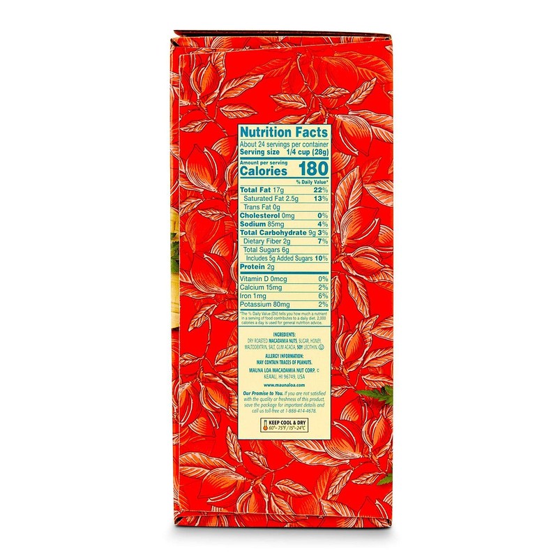 Mauna Loa Premium Roasted Macadamia Nuts, Honey Roasted Flavor, 4