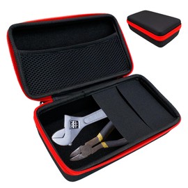Fahibin Werkzeugtasche Schwarz Eva, Schwarz Wasserdicht Werkzeugaufbewahrungskoffer, Eva Hartschale Werkzeugtasche, Hardware Werkzeugaufbewahrungsbox 22 * 12.5 * 6.5cm