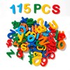 115 PCS Magnetic Letters and Numbers for Children Magnetic Alphabet