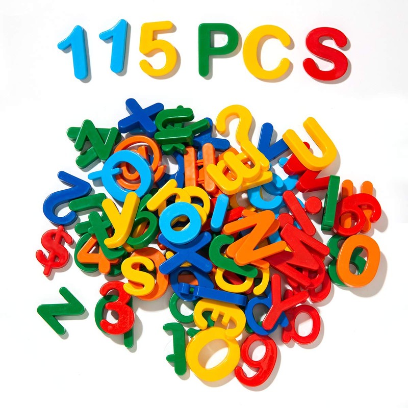 115 PCS Magnetic Letters and Numbers for Children Magnetic Alphabet