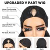 SUPERLOOK V Part Wig Human Hair Body Wave Glueless Wigs
