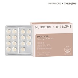 NutriCore [뉴트리코어X더맘스] 활성형 엽산 400 30정 x 1박스 [Nutricore X The Moms] Active Folate 400 30 Tablets x 1 Box