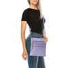 Solene Crossbody Bag Functional Multi Pocket Messenger Purse Top Zip