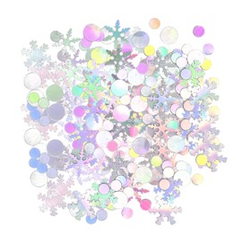 YSDYY 30G Snowflake Confetti, Glitter Snowflake Disc Confetti, Party Toss Confetti, Holiday Confetti, Diy Decoration Confetti