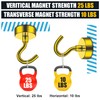 FINDMAG Magnetic Hooks, 25Lbs Strong Rare Earth Neodymium Magnet Hooks