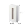 Yamazaki Industries 5094 Magnetic Compact Tissue Case, White, Compatible Size: