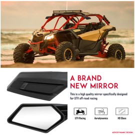 goodfitment - X3 Side Mirrors,Adjustable #715002898 X3 Rearview Mirrors Compatible with 2017-2023 Can Am Maverick X3 Accessories Rear View Racing Mirror and More