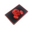 Gasmask Paintball Airsoft PVC Morale Patch (Red)