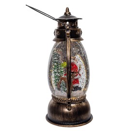 Kurt Adler 10.24-inch Battery Operated LED Santa Swirling Water Lantern