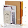 SANRUI 2-Pack Acrylic Magazine File Holder Desk Organizer Magazine Rack,