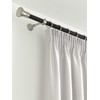 GARDINIA Curtain Rings for Curtain Rods Diameter 25 mm with