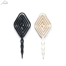HAUM Cushion Paddle Brush 1ea, Color:Ivory