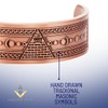 MasonicMan Masonic Men's Pure Copper Magnetic Adjustable Bracelet Bangle
