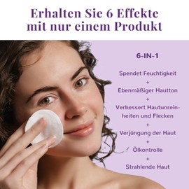 ANAiRUi Niacinamide Toner Pad mit Glutathion, Niacinamide, PHA & LHA, Exfoliating Gesichtspads für Peeling, gleichmäßigen Hautton, Verblassen von Akne, Unreinheiten und Fleck, 50 Pads