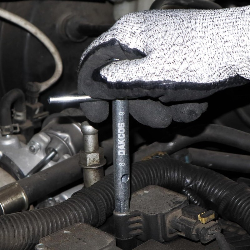 DAKCOS 4Pcs Spark Plug Spanner, Dual Ended Shower Valve Wrench