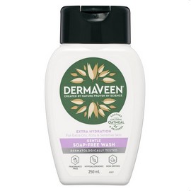 DermaVeen Extra Hydration Gentle Soap-Free Wash for Extra Dry, Itchy & Sensitive Skin 250mL