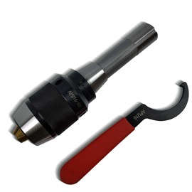 Kraciva 1/32"-5/8" Integrated R8 Keyless Drill Chuck Special Titanium Jaws for Vertical Milling Machines, Drilling and Milling MJachines, CNC Machining Centers, Etc (R8-5/8(APU16))