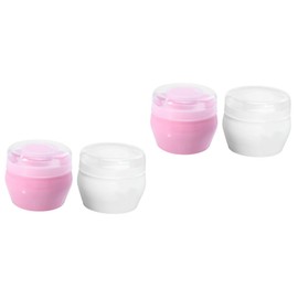 Totority 4sets Talcum Powder Puff Powder Container Puff for Gentle Application for After-bath Use and Travel and Each