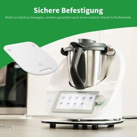 MEROM Sliding Board Compatible with Thermomix TM6 & TM5 Glider Board Effortless Moving Rolling Board Accessories (White)